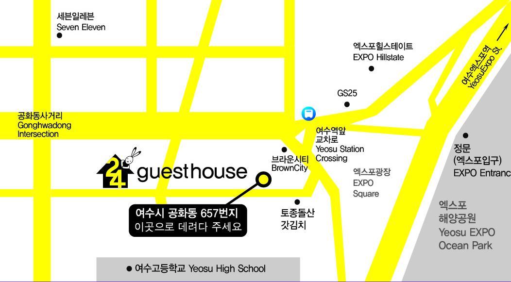 24 Guesthouse Yeosu Exteriör bild